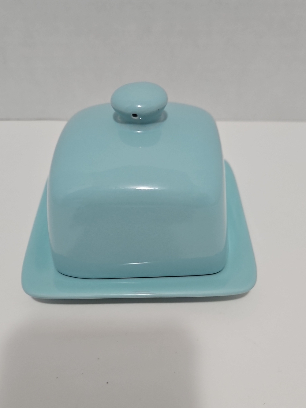 Blue Ceramic Butter Dish with Lid - Brand